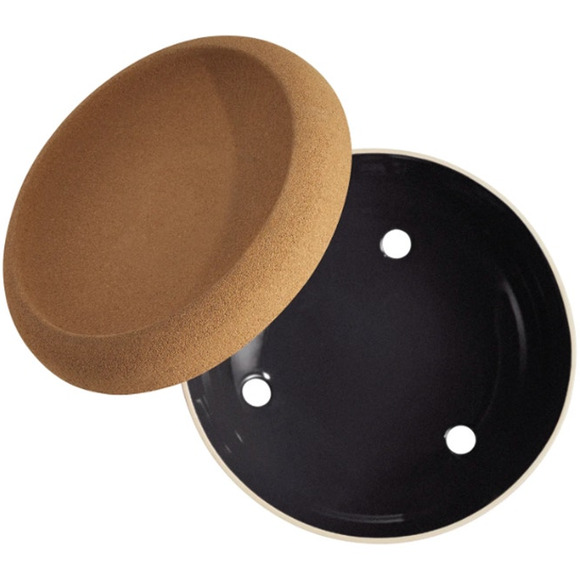 # EMILE HENRY NIB Large 14" Fruit Veggie Storage Bowl w/ Cork Lid Made in France - Picture 2 of 2